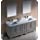 Fresca Oxford 72&#34; Gray Traditional Double Sink Bathroom Vanity