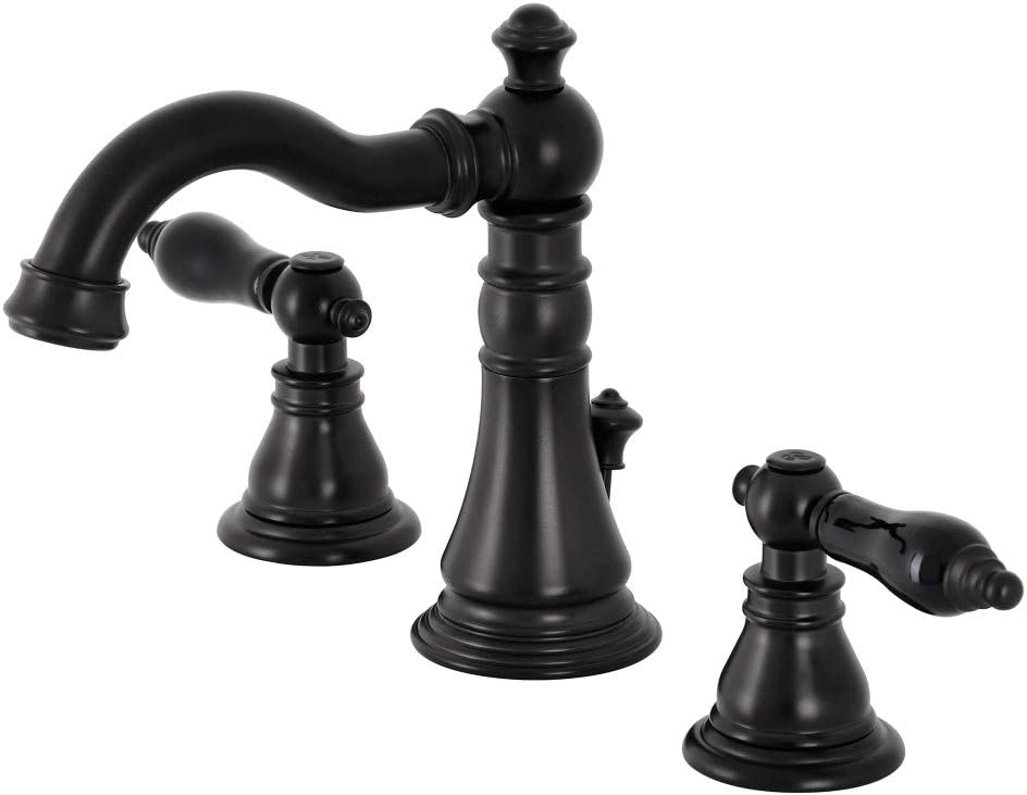 Kingston Brass FSC1970AKL Duchess Widespread Bathroom Faucet, Matte Black