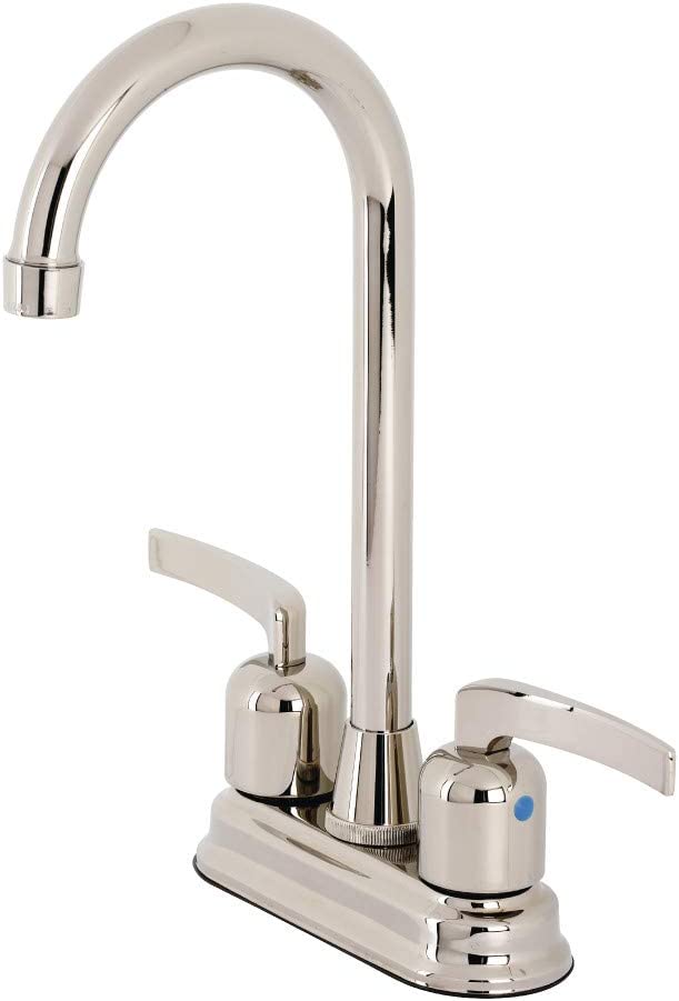 Kingston Brass KB8496EFL Centurion Bar Faucet, Polished Nickel