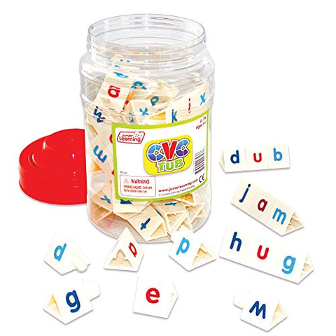 Junior Learning CVC TRI-Blocks TUB Set of 90