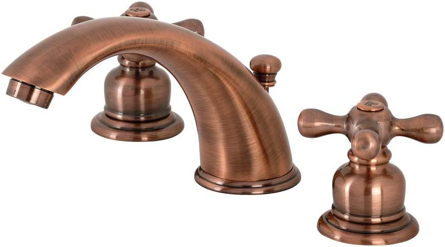 Kingston Brass KB966AX Victorian Widespread Bathroom Faucet, Antique Copper