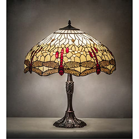 26 inches High Tiffany Hanginghead Dragonfly Table Lamp