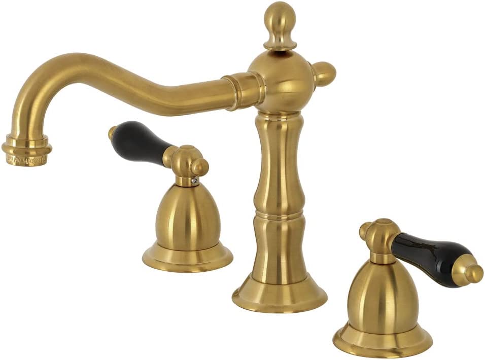 Kingston Brass KS1977PKL Duchess Widespread Bathroom Faucet, Brushed Brass