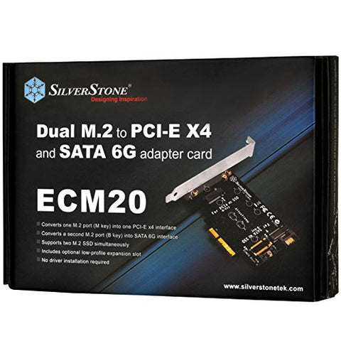 NGFF M.2 SSD M-Key to PCIe 4X & B-Key to SATA 6G adapter