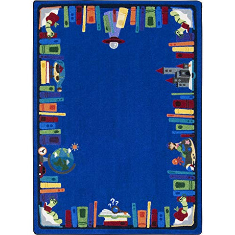 Joy Carpets Discovery Books 7&#39;8&#34; x 10&#39;9&#34; Area Rug in Color Multi