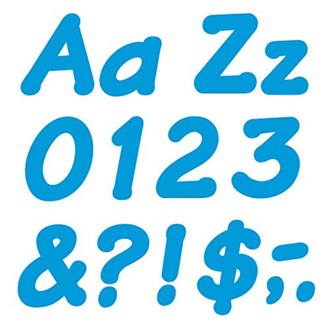 TREND enterprises, Inc. T-2702 Blue 4&#34; Italic Combo Ready Letters
