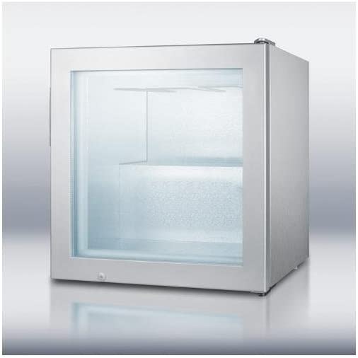 Summit SCFU386CSSVK Compact Vodka Freezer, Glass/Stainless-Steel