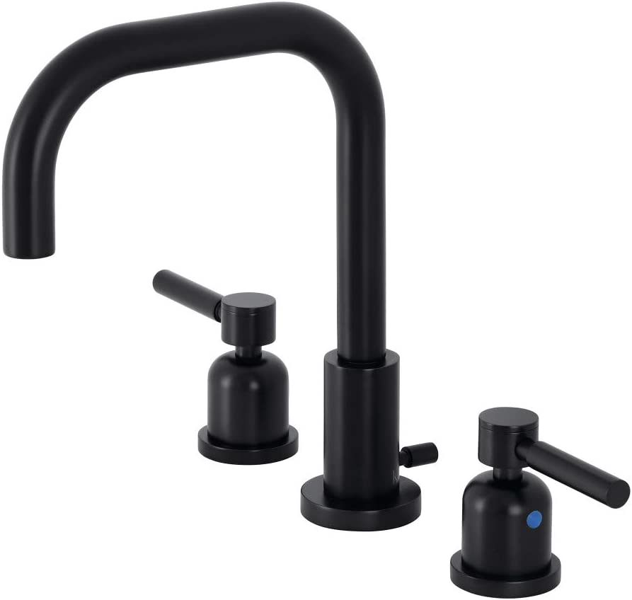 Kingston Brass FSC8930DL Concord Widespread Bathroom Faucet, Matte Black