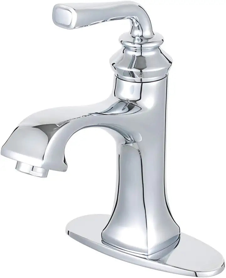 Kingston Brass LS4421RXL Restoration Bathroom Faucet, Polished Chrome