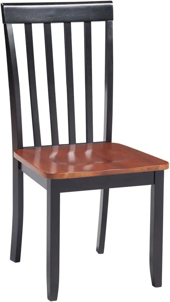 Boraam Bloomington Dining Chair, Black/Cherry, Set of 2