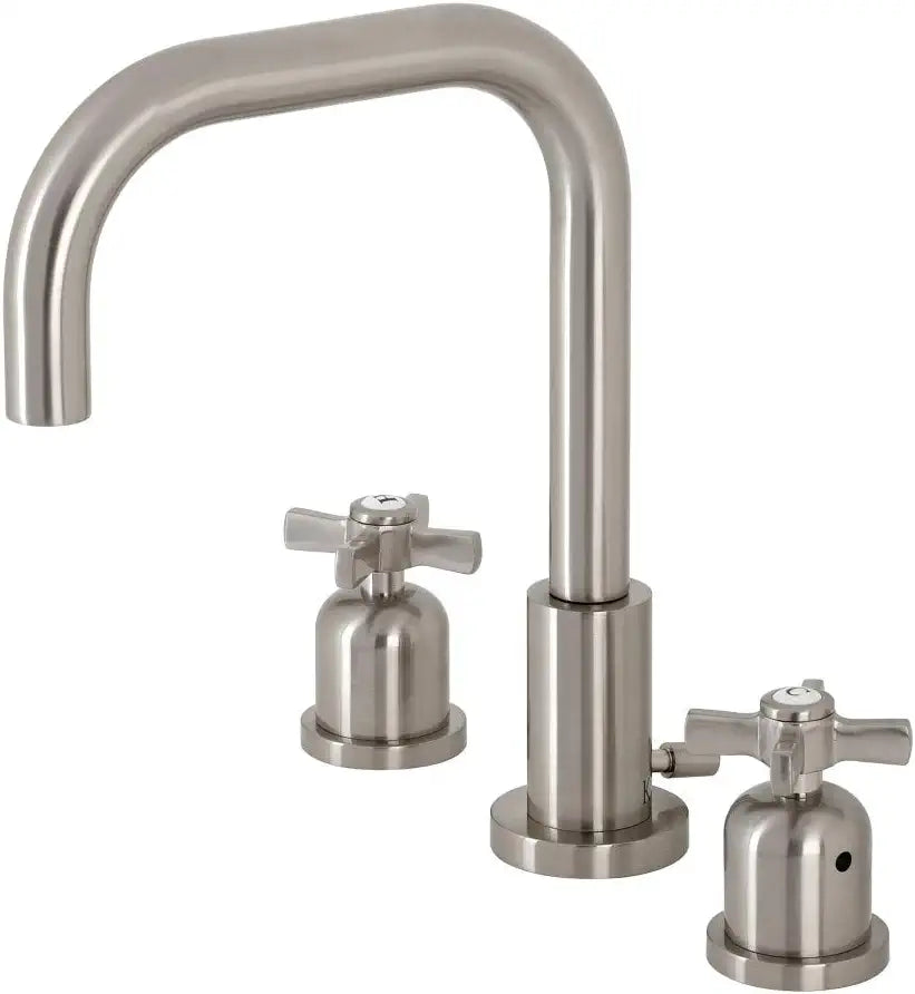 Kingston Brass FSC8938ZX Millennium Widespread Bathroom Faucet, Brushed Nickel