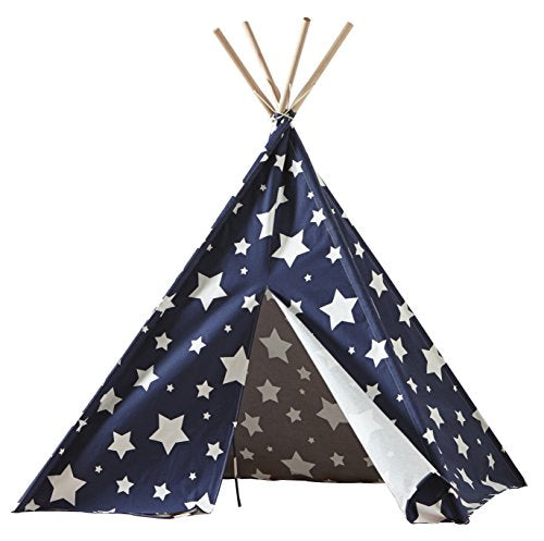 Childrens Teepee  Blue with White Stars