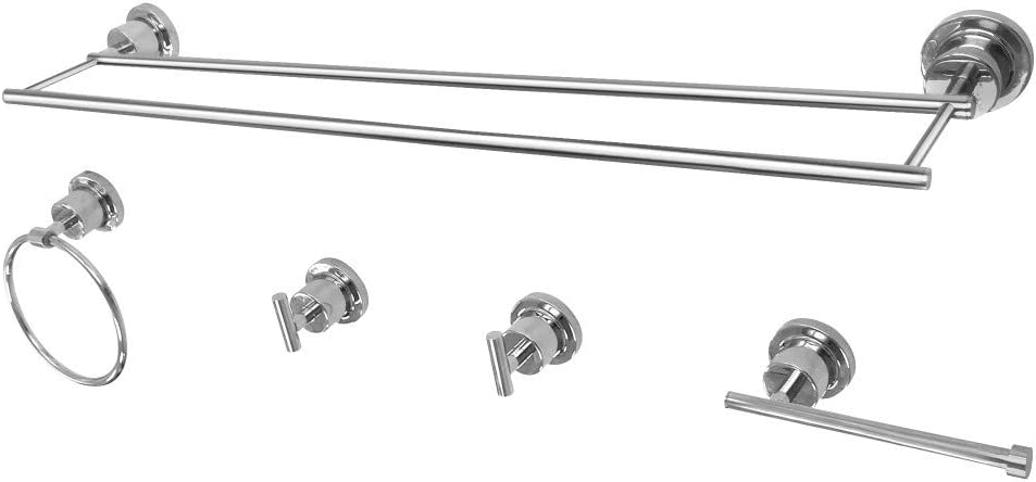 Kingston Brass BAH821330478C Concord Bathroom Hardware Set, Polished Chrome