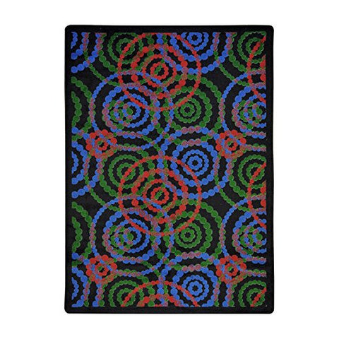Joy Carpets Kid Essentials Dottie Teen Area Rugs, 46-Inch by 64-Inch by 0.36-Inch, Colors
