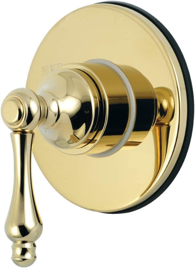 Kingston Brass KS3032AL Three-Way Diverter Valve with Trim Kit, Polished Brass