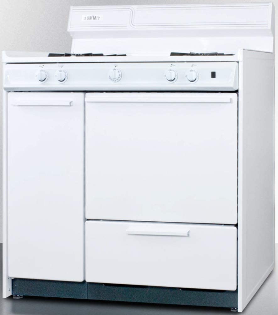 Summit WNM430P Kitchen Cooking Range, White