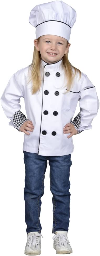 Aeromax Junior Chef Kitchen Costume, White, Large