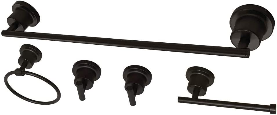 Kingston Brass BAH8212478ORB Concord 5-Piece Bathroom Accessory Set, Oil Rubbed Bronze