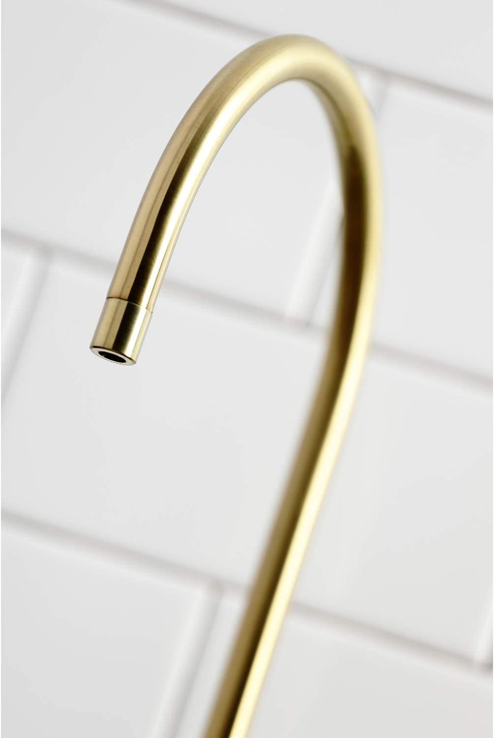 Kingston Brass KS8197NKL Nustudio Single-Handle Cold Water Filtration Faucet, Brushed Brass