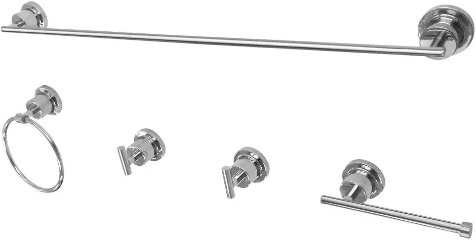 Kingston Brass BAH8230478C Concord Bathroom Hardware Set, Polished Chrome