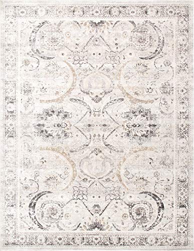 Pasargad Home Amadeus Design Power Loom Area Rug- 6 foot 0 inches X 9 foot 0 inches Ivory