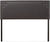Baxton Studio Geneva Upholstered Queen Headboard in Dark Gray