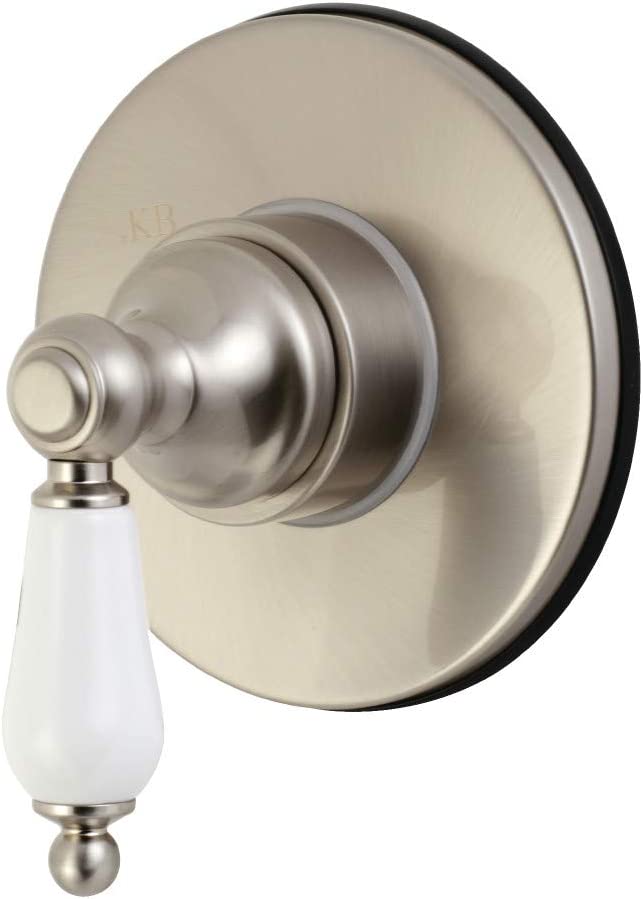 Kingston Brass KS3038PL Three-Way Diverter Valve with Trim Kit, Brushed Nickel