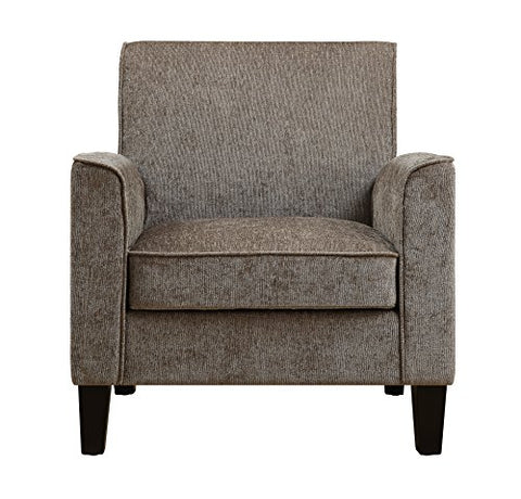 Upholstered Accent Chair in Taupe Chenille
