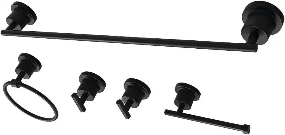 Kingston Brass BAH82134478MB Concord Bathroom Hardware Set, Matte Black