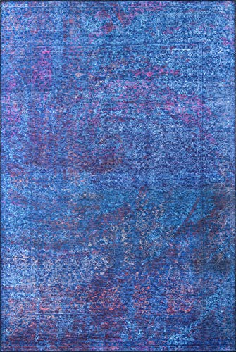Joy Carpets Kaleidoscope Tahoe Whimsical Area Rugs, 64-Inch by 92-Inch by 0.36-Inch, Pine