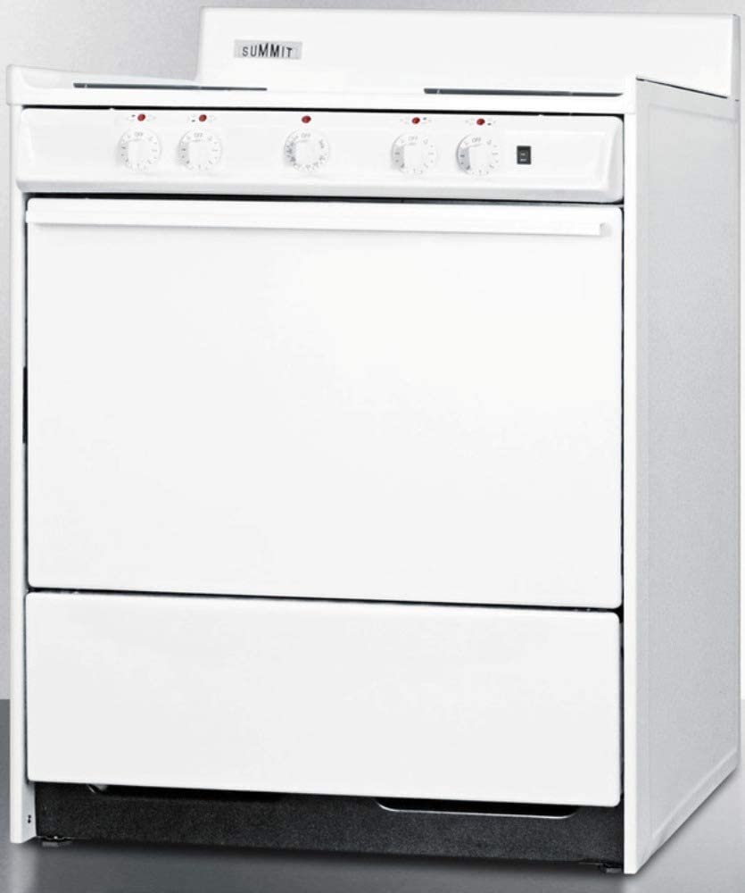 Summit WEM2171Q Kitchen Electric Cooking Range, White