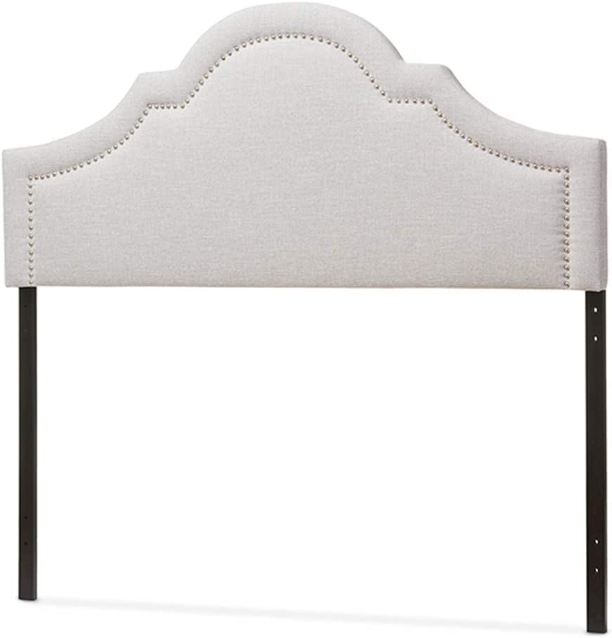 Baxton Studio Ritta Modern and Contemporary Upholstered Headboard Grey/Twin