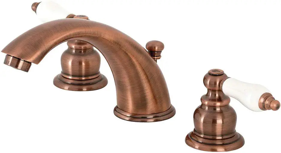 Kingston Brass KB966PL Magellan Widespread Bathroom Faucet, Antique Copper