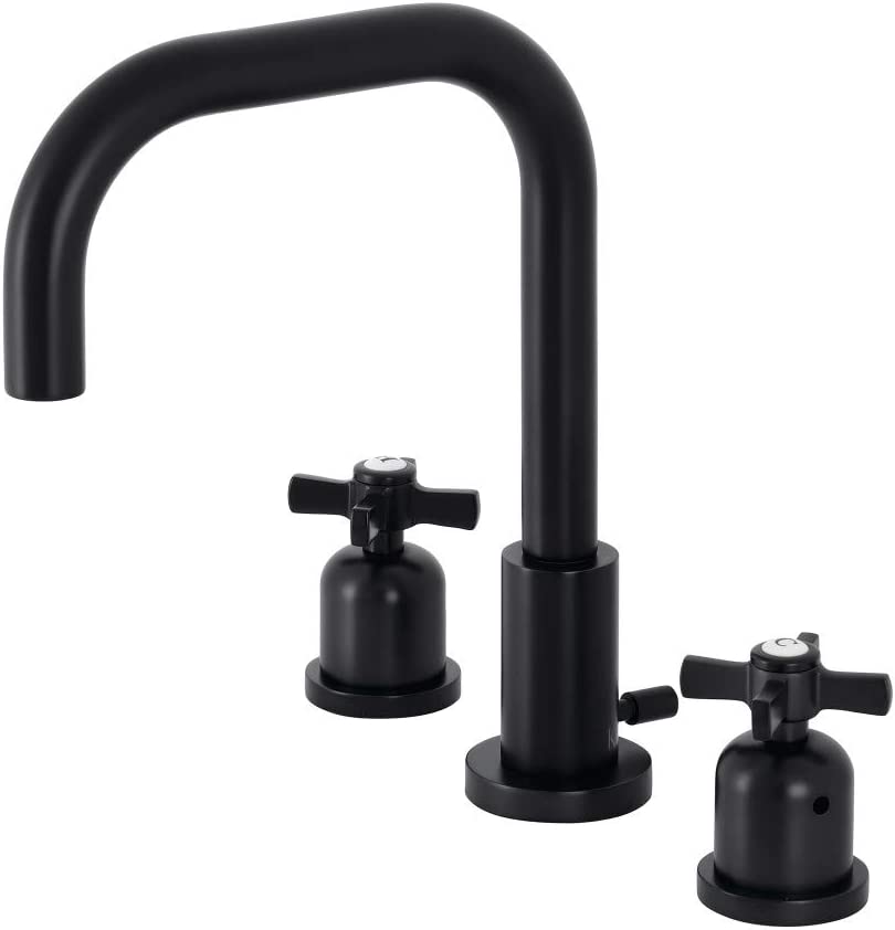 Kingston Brass FSC8930ZX Millennium Widespread Bathroom Faucet, Matte Black