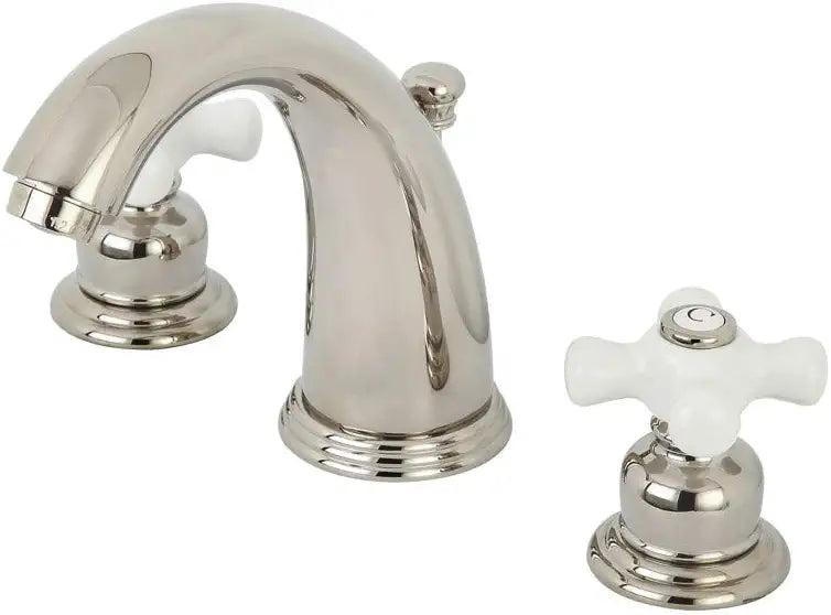 Kingston Brass KB986PXPN Victorian Widespread Bathroom Faucet, Polished Nickel