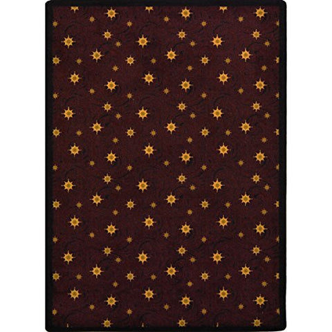 Joy Carpets Any Day Matinee Milky Way Theater Area Rugs, 92-Inch by 129-Inch by 0.36-Inch, Burgundy