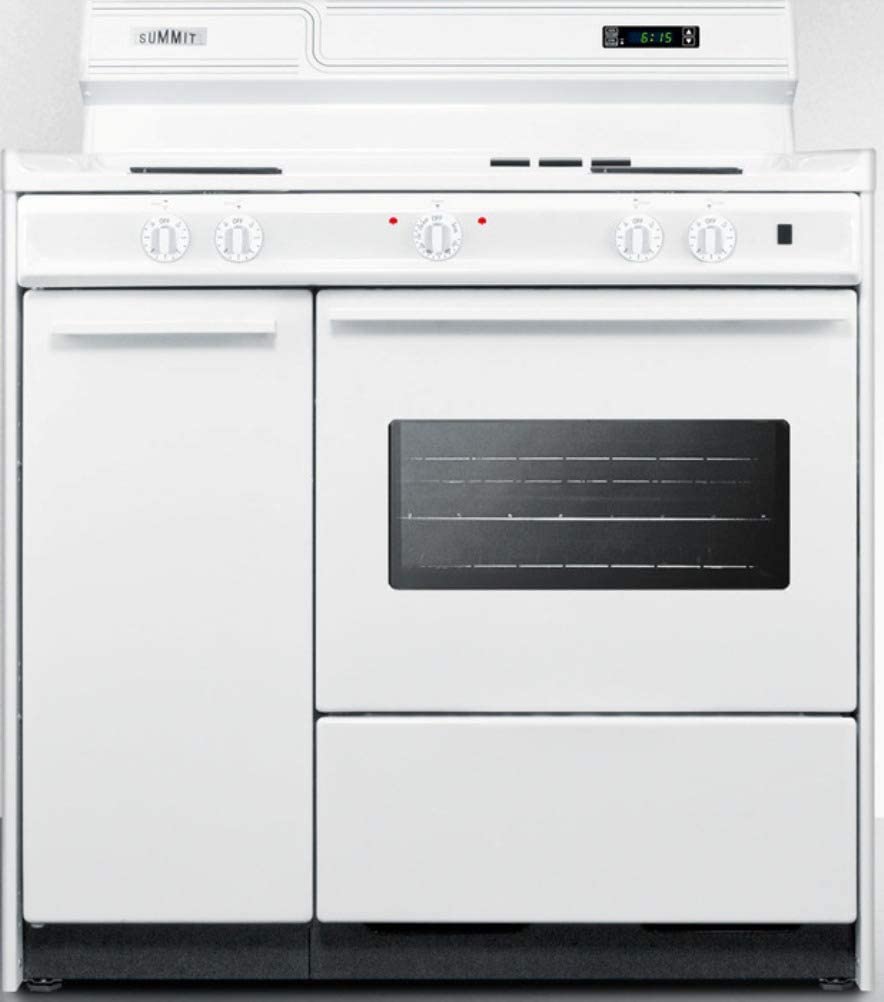 Summit WEM430KW Kitchen Electric Cooking Range, White