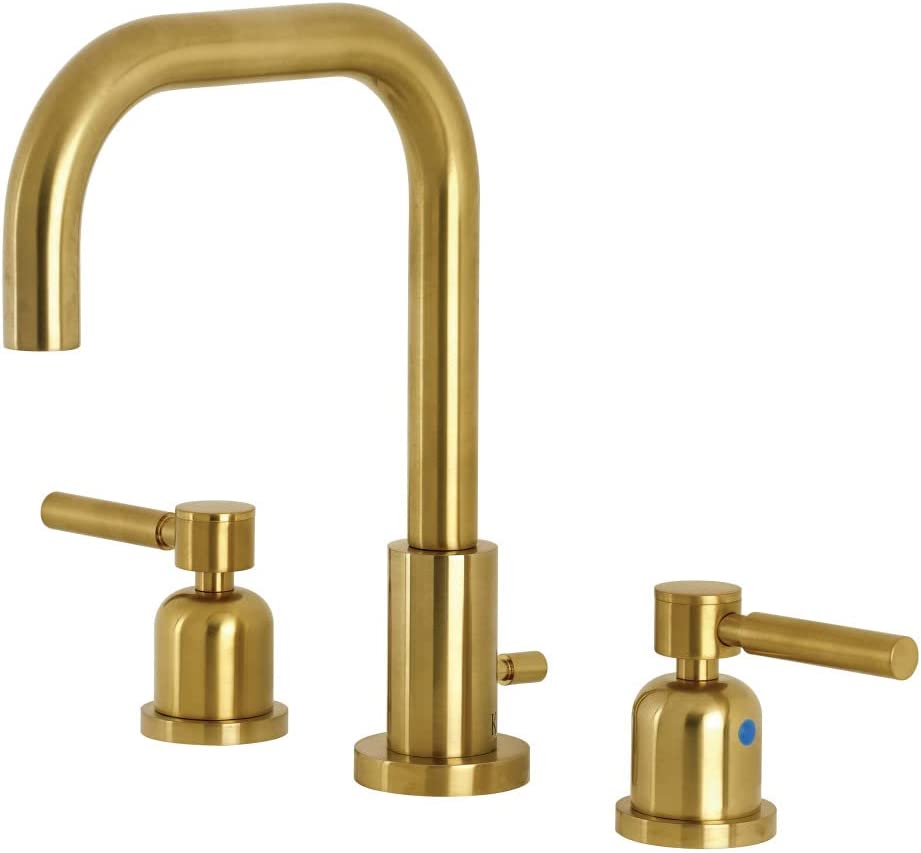 Kingston Brass FSC8933DL Concord Widespread Bathroom Faucet, Brushed Brass