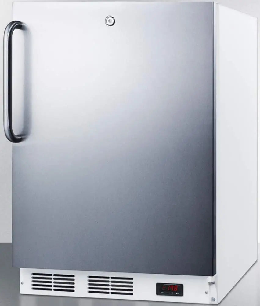 Summit VT65ML7BISSTBADA Upright Freezer, Stainless Steel