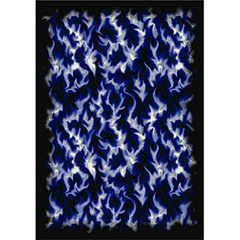 Joy Carpets Kaleidoscope Inferno Whimsical Area Rugs, 92-Inch by 129-Inch by 0.36-Inch, Blue