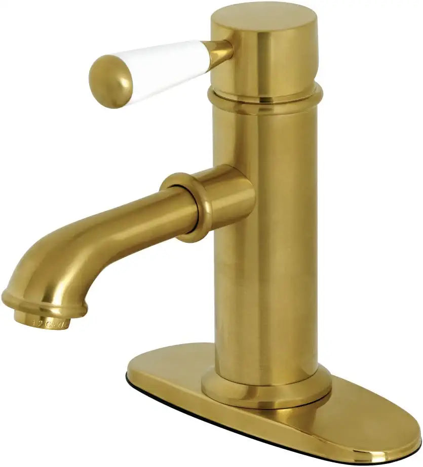 Kingston Brass KS7417DPL Paris Bathroom Faucet, Brushed Brass