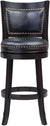 Boraam Bristol Bar Height Swivel Stool, 29-Inch, Black