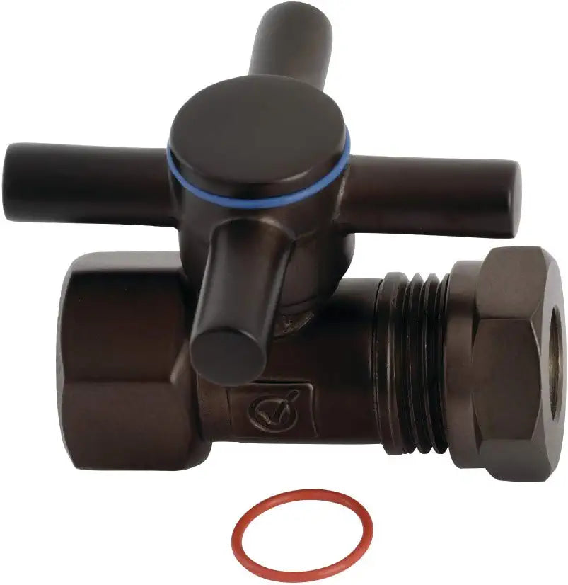 Kingston Brass CC44155DX Concord IPS x 1/2-Inch or 7/16-Inch Slip Joint Straight Valve, Oil Rubbed Bronze