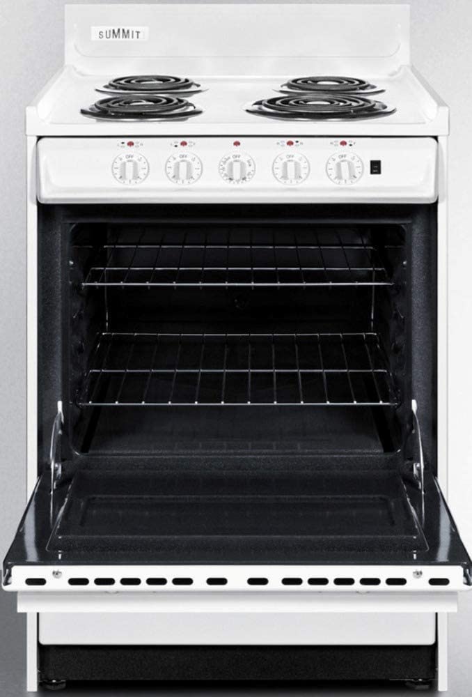 Summit WEM6171Q Kitchen Electric Cooking Range, White