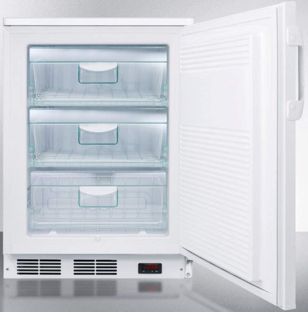 Summit VLT650 Upright Freezer, White