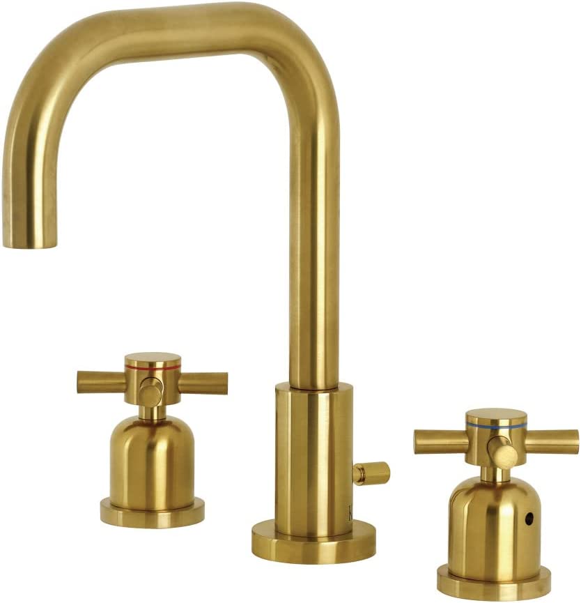 Kingston Brass FSC8933DX Concord Widespread Bathroom Faucet, Brushed Brass