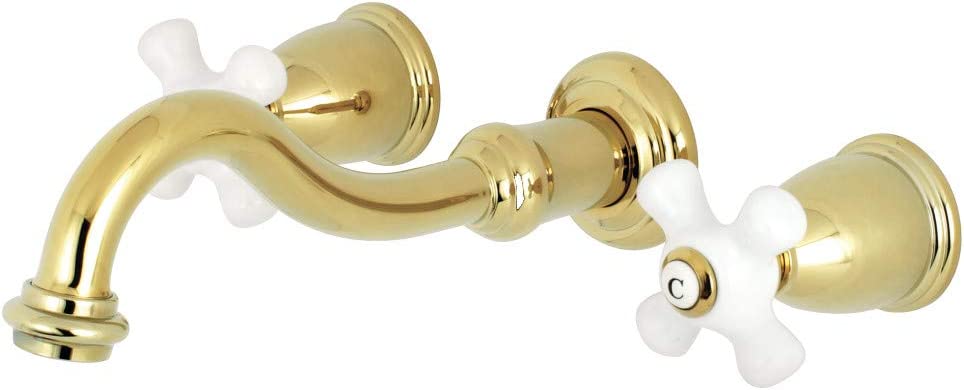 Kingston Brass KS3022PX Restoration Tub Faucet, Polished Brass