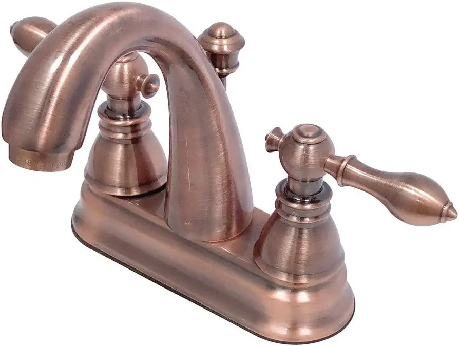 Kingston Brass FSY561ACLAC American Classic 4&#34; Centerset Bathroom Faucet, Antique Copper