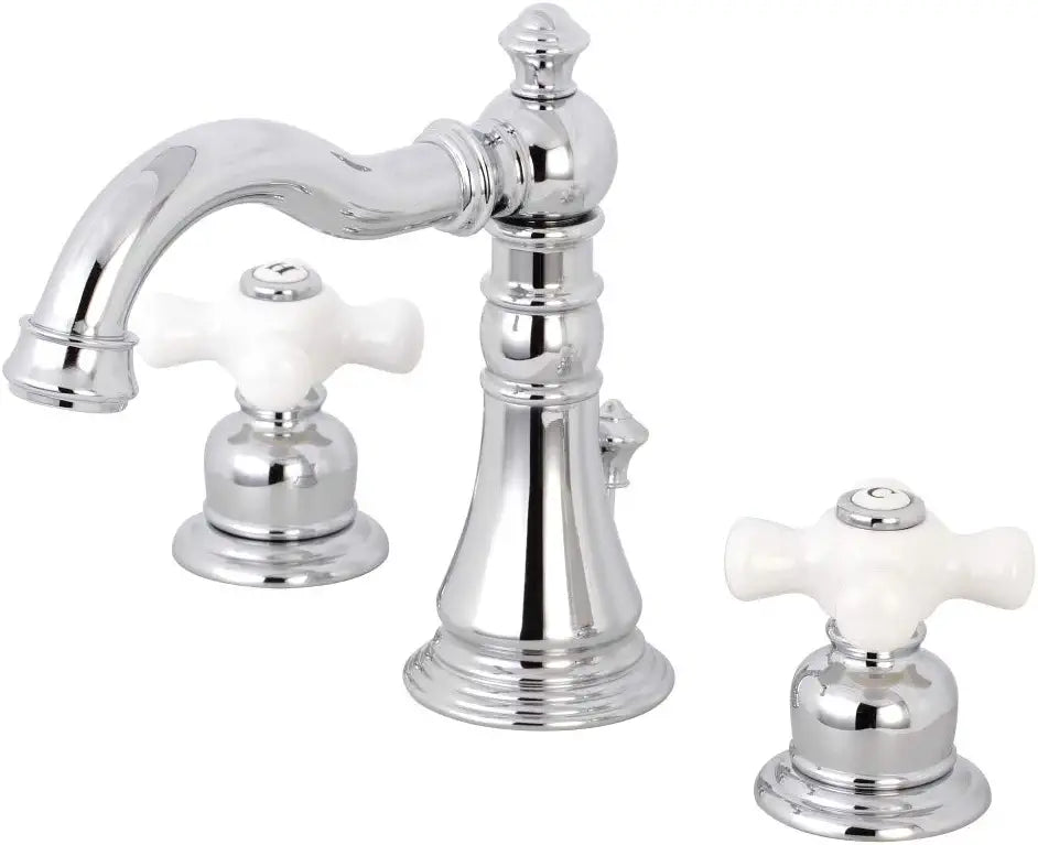Kingston Brass FSC1971PX American Classic Widespread Bathroom Faucet, Polished Chrome