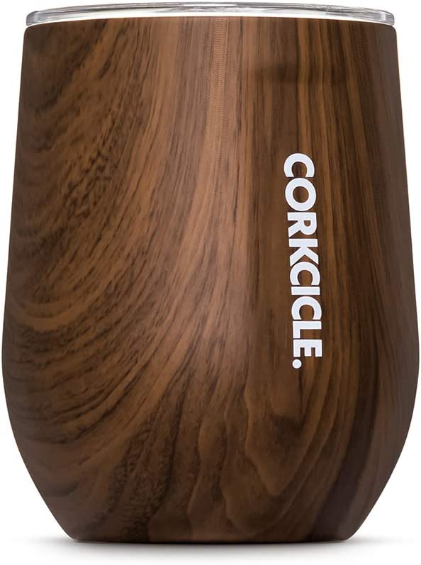 Corkcicle. Wood Walnut Stemless, 1 EA